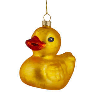 Yellow Ducky Glass Bauble